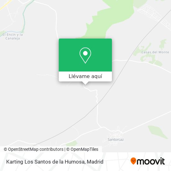 Mapa Karting Los Santos de la Humosa