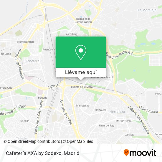 Mapa Cafetería AXA by Sodexo