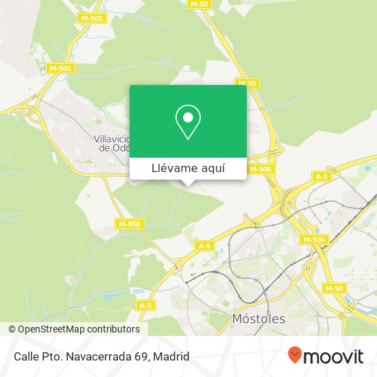 Mapa Calle Pto. Navacerrada 69