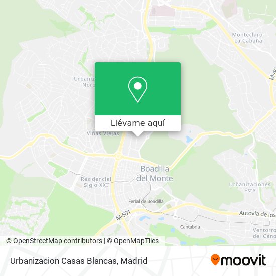 Mapa Urbanizacion Casas Blancas