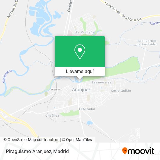 Mapa Piraguismo Aranjuez