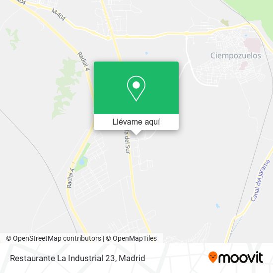 Mapa Restaurante La Industrial 23