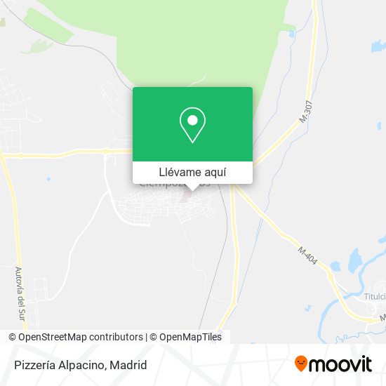 Mapa Pizzería Alpacino