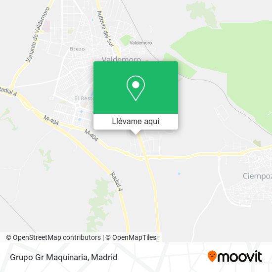 Mapa Grupo Gr Maquinaria