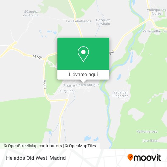 Mapa Helados Old West