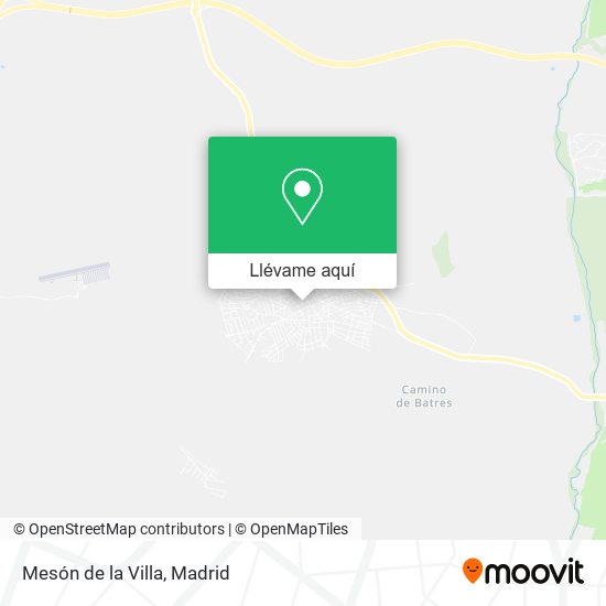 Mapa Mesón de la Villa