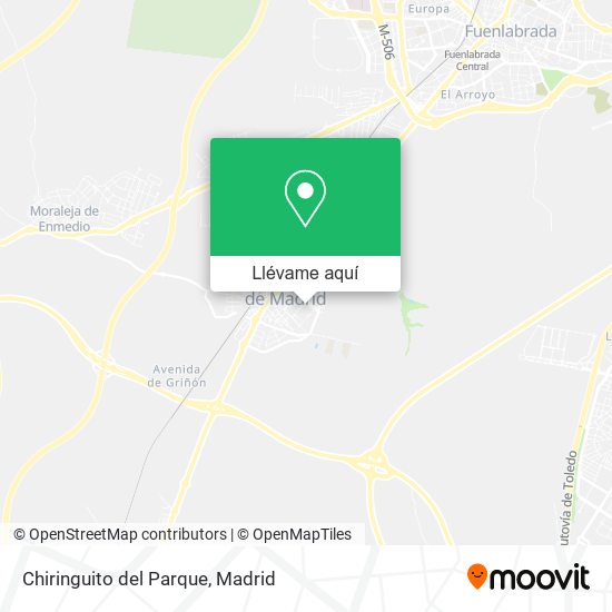 Mapa Chiringuito del Parque