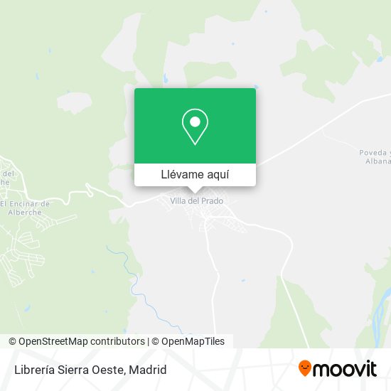 Mapa Librería Sierra Oeste