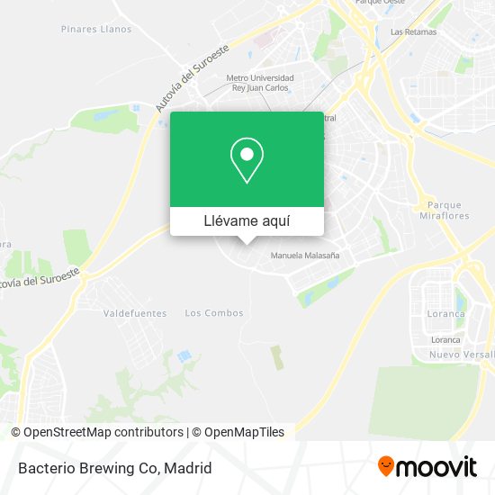 Mapa Bacterio Brewing Co