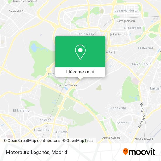 Mapa Motorauto Leganés