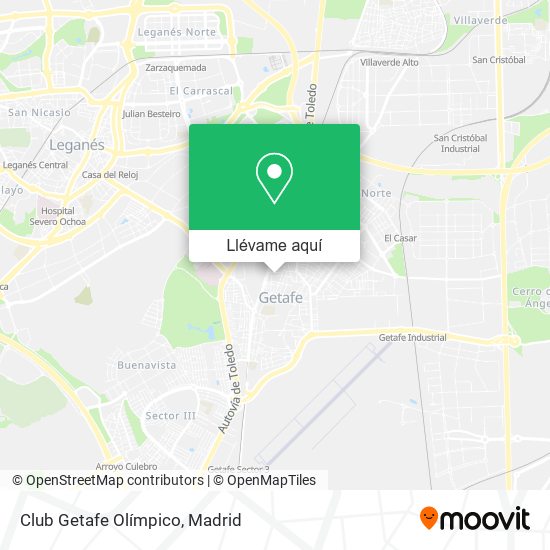 Mapa Club Getafe Olímpico
