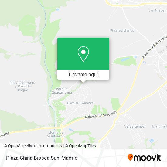 Mapa Plaza China Biosca Sun