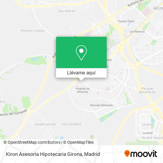 Mapa Kiron Asesoria Hipotecaria Girona