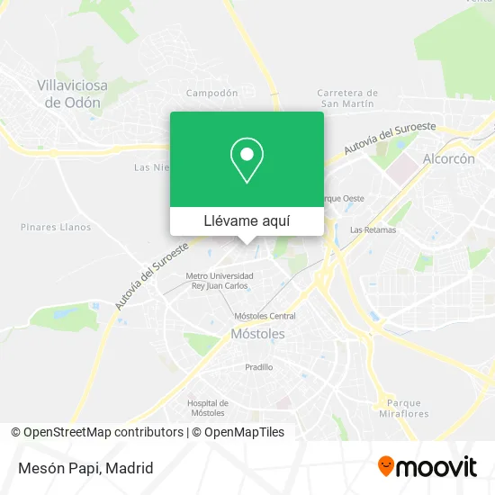 Mapa Mesón Papi
