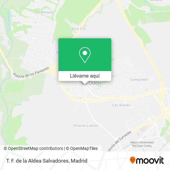 Mapa T. F. de la Aldea Salvadores
