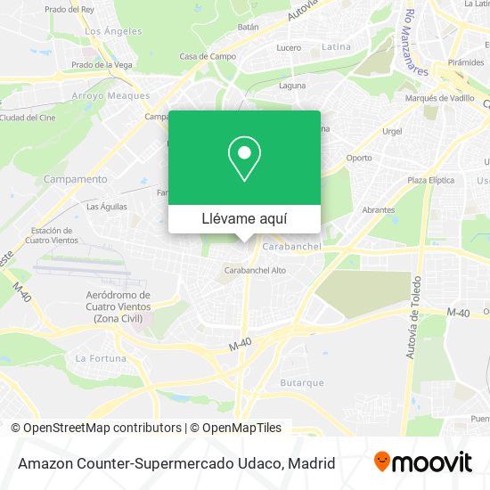 Mapa Amazon Counter-Supermercado Udaco