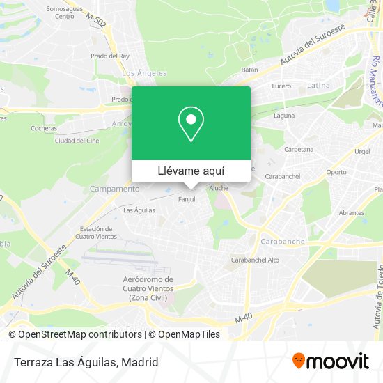 Mapa Terraza Las Águilas