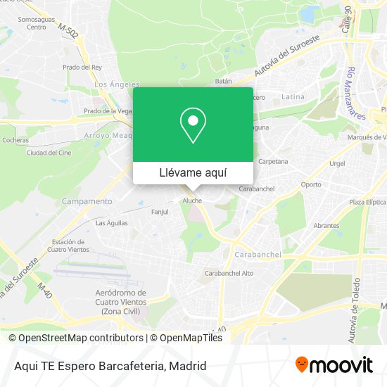 Mapa Aqui TE Espero Barcafeteria