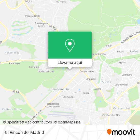 Mapa El Rincón de