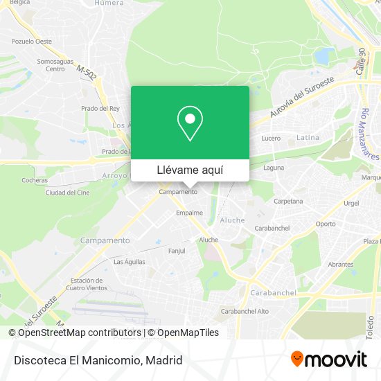 Mapa Discoteca El Manicomio