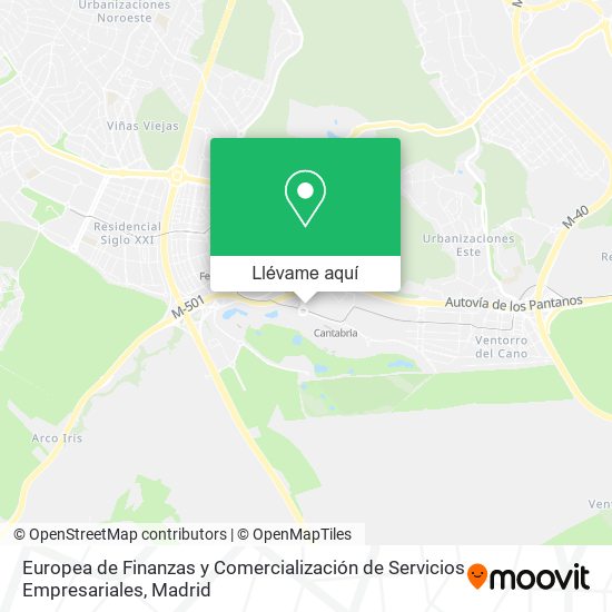 Mapa Europea de Finanzas y Comercialización de Servicios Empresariales