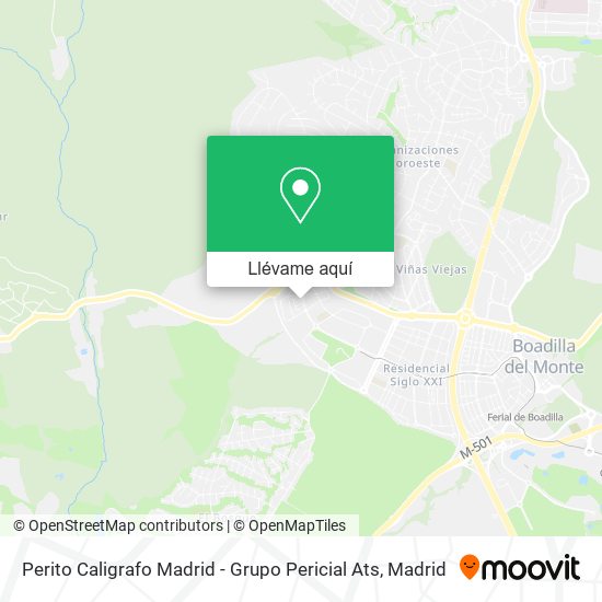Mapa Perito Caligrafo Madrid - Grupo Pericial Ats