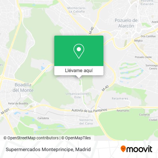 Mapa Supermercados Monteprincipe