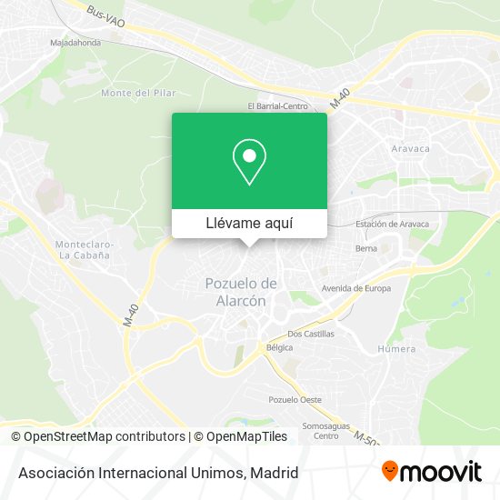 Mapa Asociación Internacional Unimos