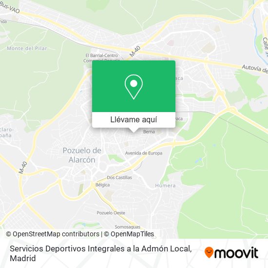 Mapa Servicios Deportivos Integrales a la Admón Local
