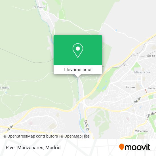 Mapa River Manzanares