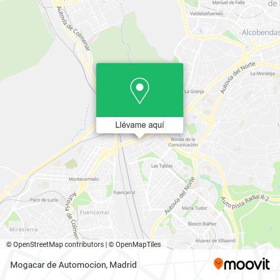 Mapa Mogacar de Automocion