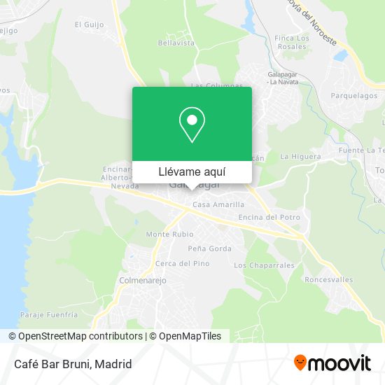 Mapa Café Bar Bruni