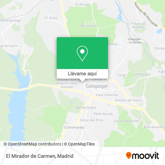 Mapa El Mirador de Carmen