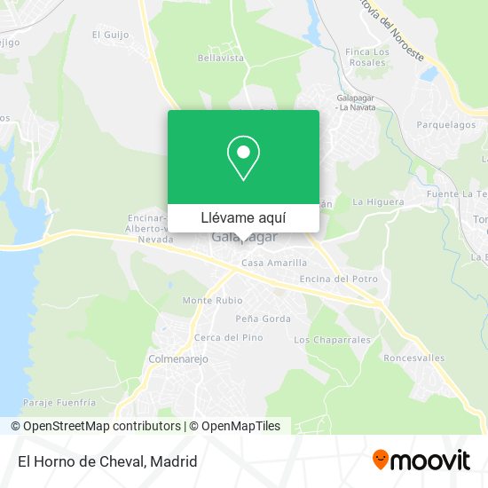 Mapa El Horno de Cheval