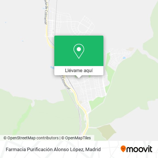 Mapa Farmacia Purificación Alonso López