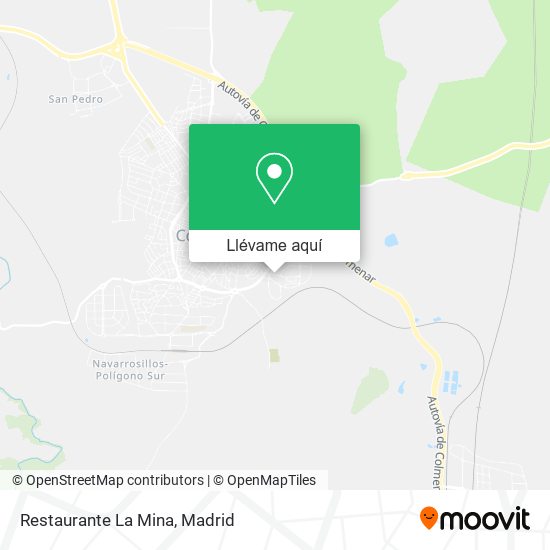 Mapa Restaurante La Mina