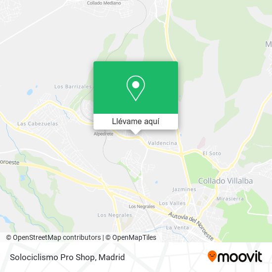 Mapa Solociclismo Pro Shop
