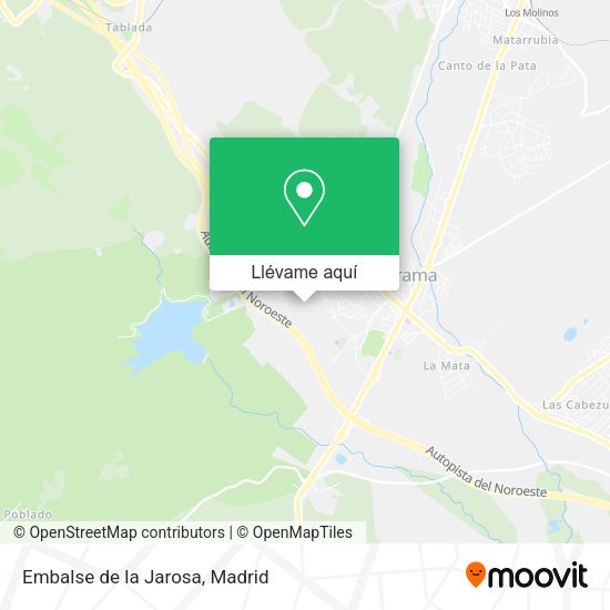 Mapa Embalse de la Jarosa