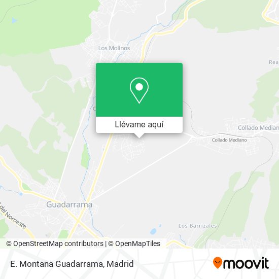 Mapa E. Montana Guadarrama