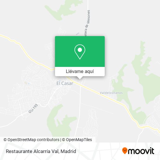 Mapa Restaurante Alcarría Val