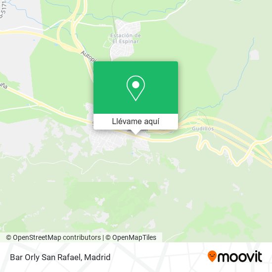 Mapa Bar Orly San Rafael