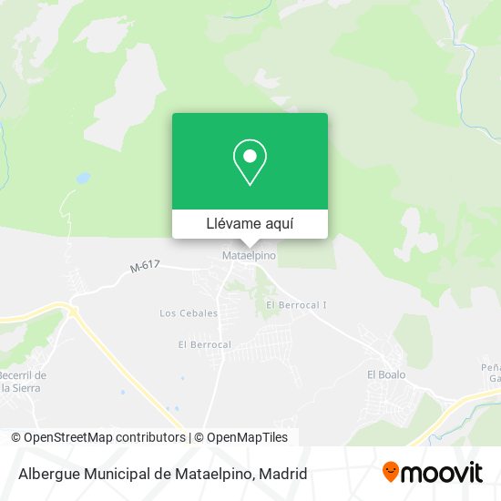 Mapa Albergue Municipal de Mataelpino