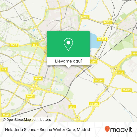Mapa Heladería Sienna - Sienna Winter Café
