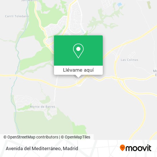 Mapa Avenida del Mediterráneo