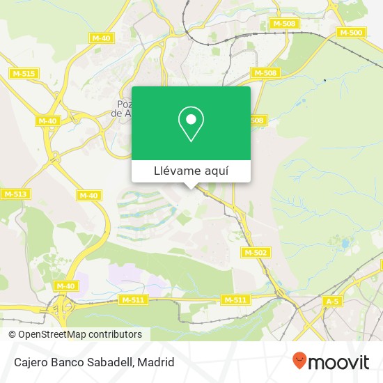 Mapa Cajero Banco Sabadell