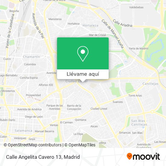 Mapa Calle Angelita Cavero 13