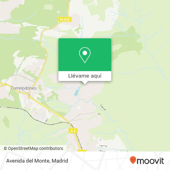 Mapa Avenida del Monte