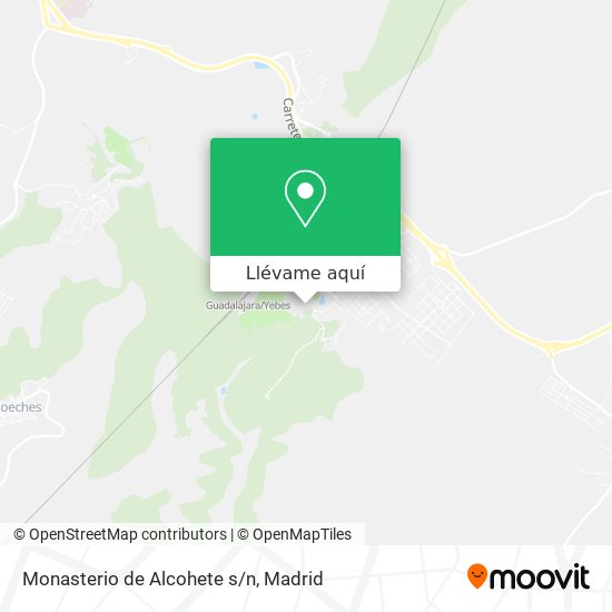 Mapa Monasterio de Alcohete s/n