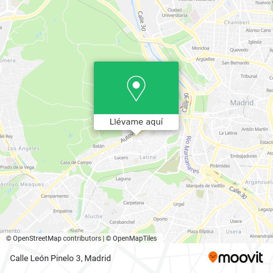 Mapa Calle León Pinelo 3