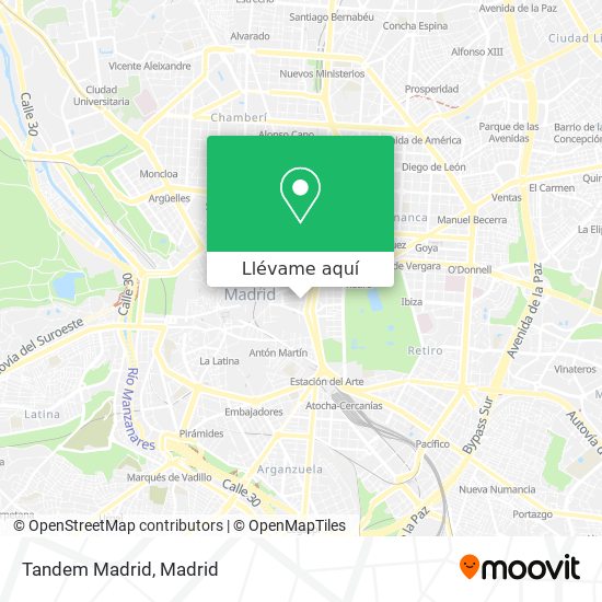 Mapa Tandem Madrid